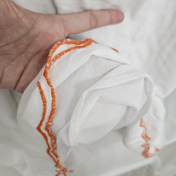 C/C Chic Connection White Embroidered Boho Peasant Bell Sleeve Dress S - Picture 7 of 11